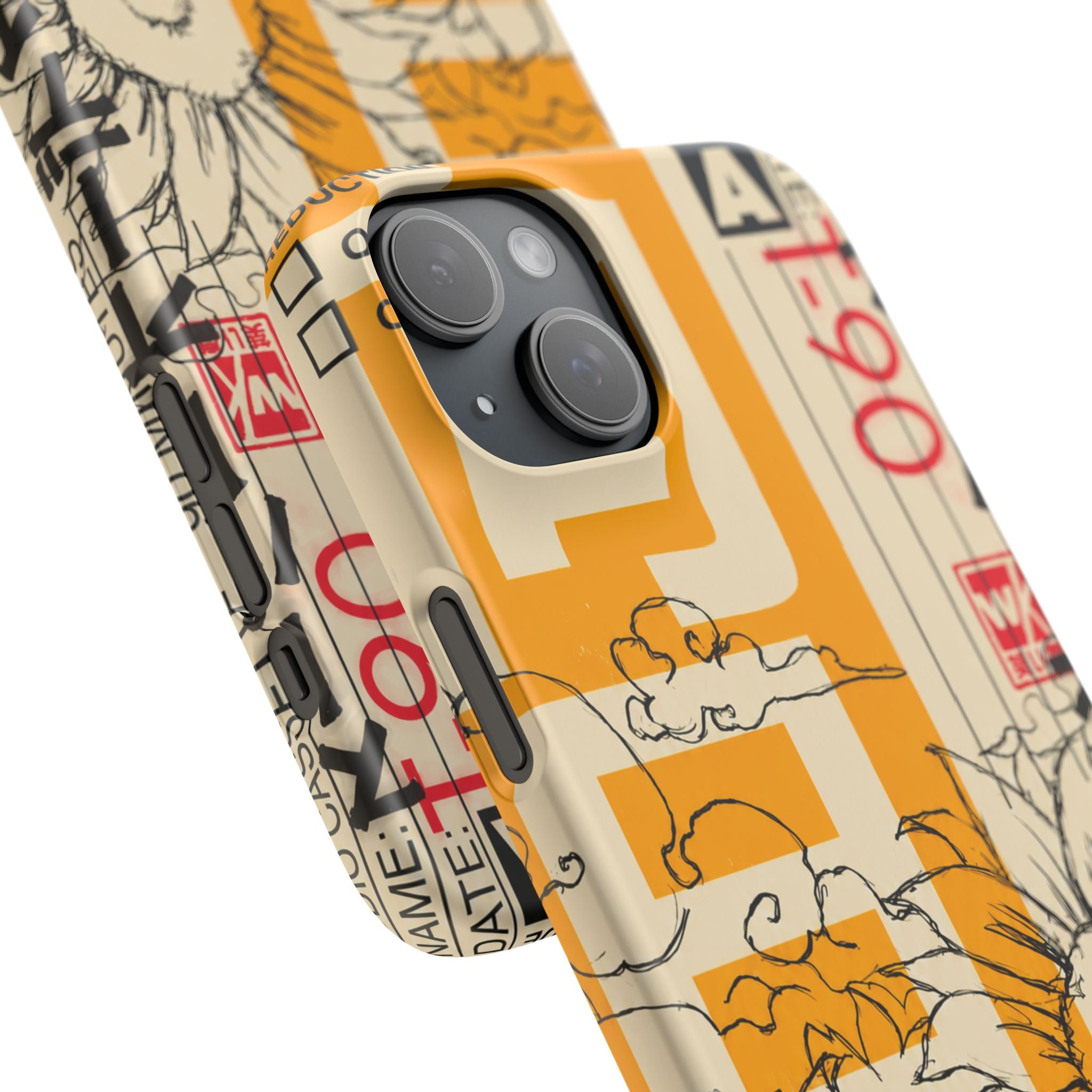 Retro Cassette Floral Phone Case
