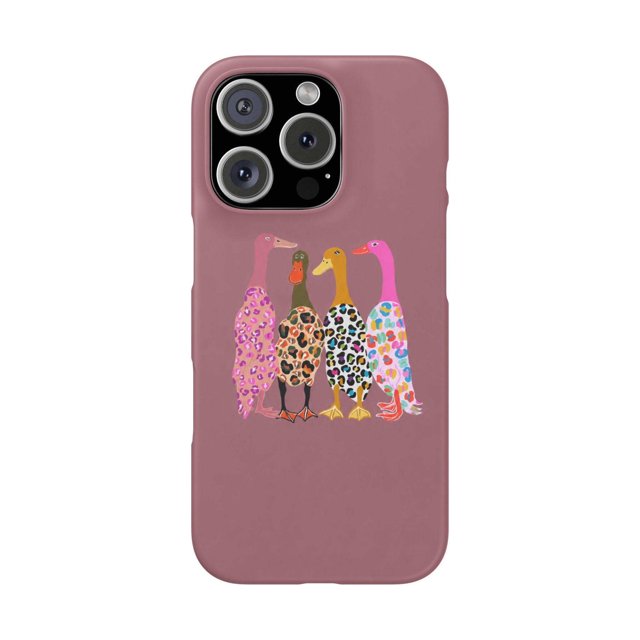 Colorful Leopard Ducks Phone Case