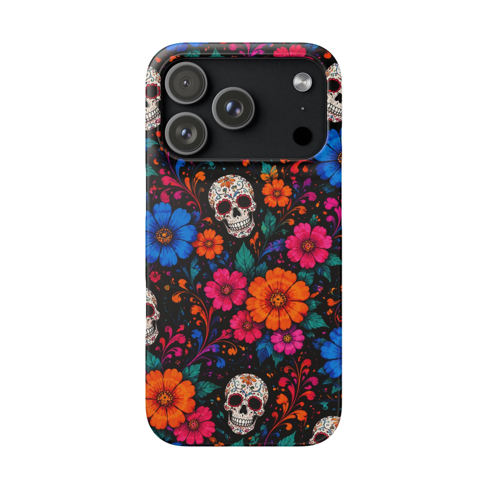 Sugar Skull Floral Phone Case