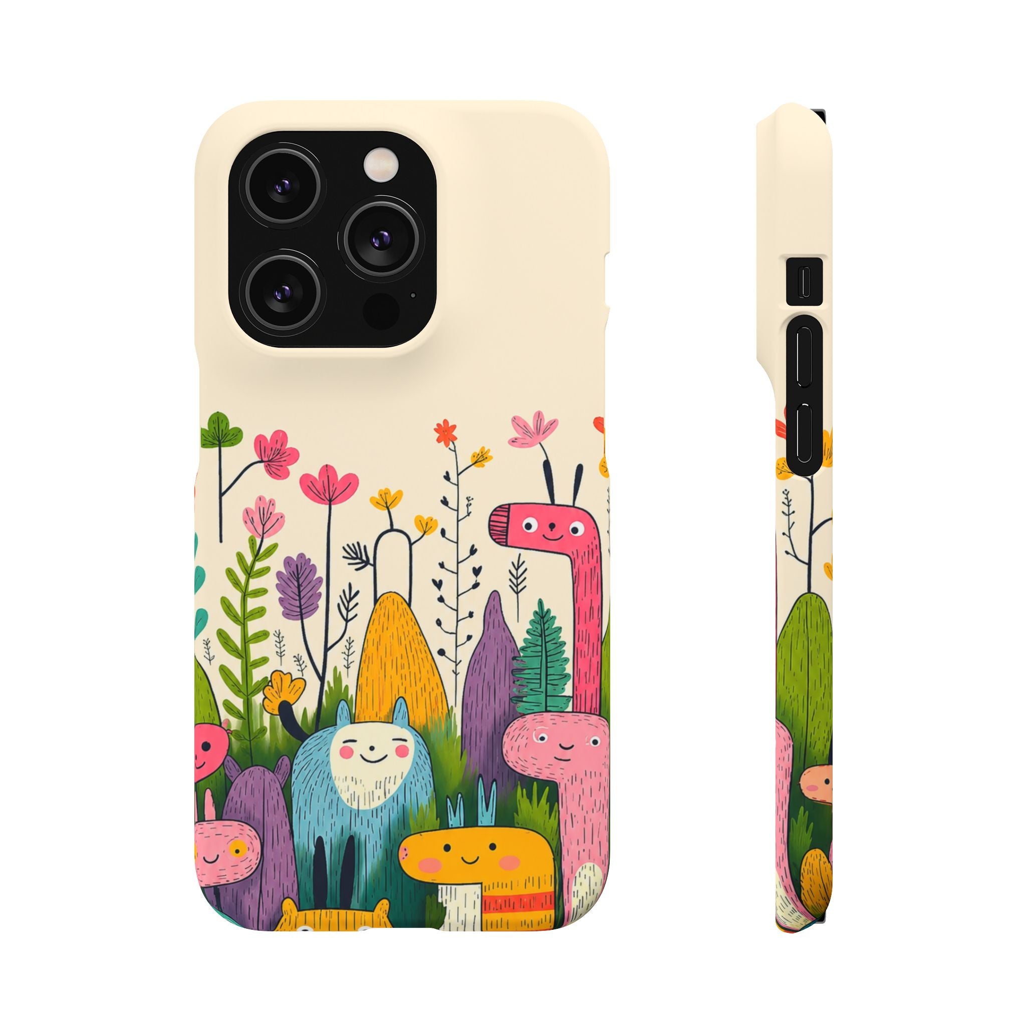Cute Monster Garden Phone Case