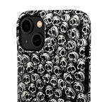 Black and White Skull Pattern Phone Case
