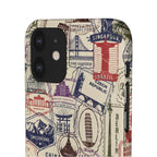 Vintage Travel Stamps Phone Case