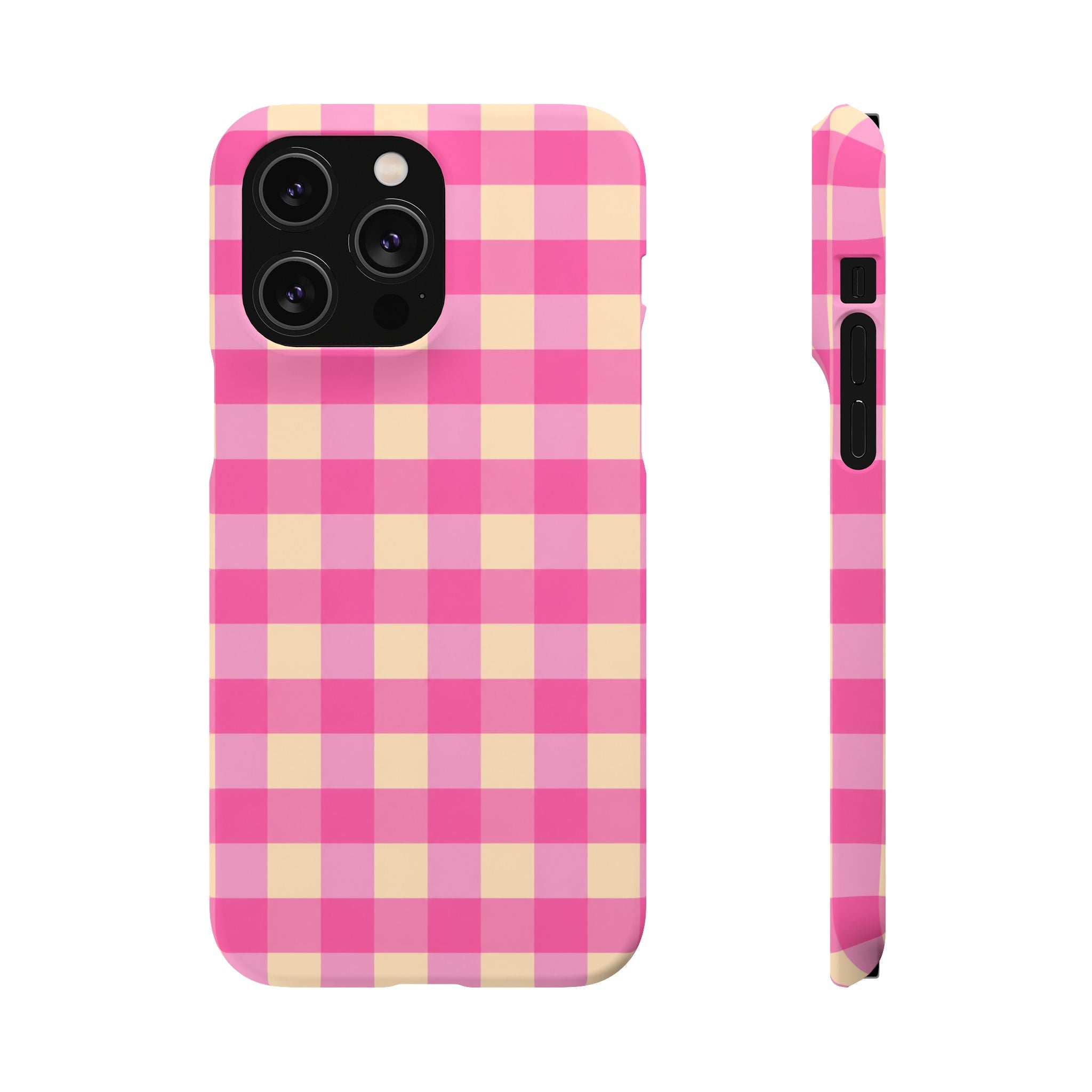 Pink Gingham Phone Case