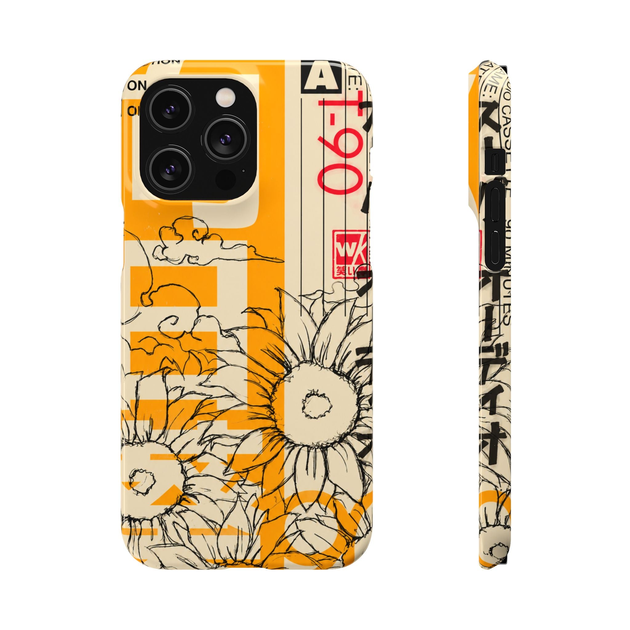 Retro Cassette Floral Phone Case