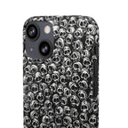 Black and White Skull Pattern Phone Case