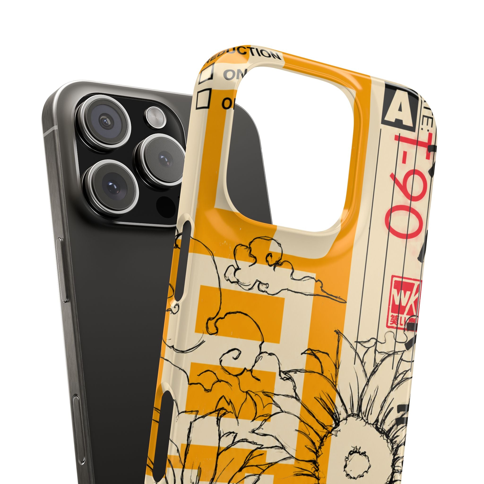 Retro Cassette Floral Phone Case