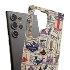 Vintage Travel Stamps Phone Case