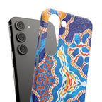 Abstract Blue Pattern Phone Case