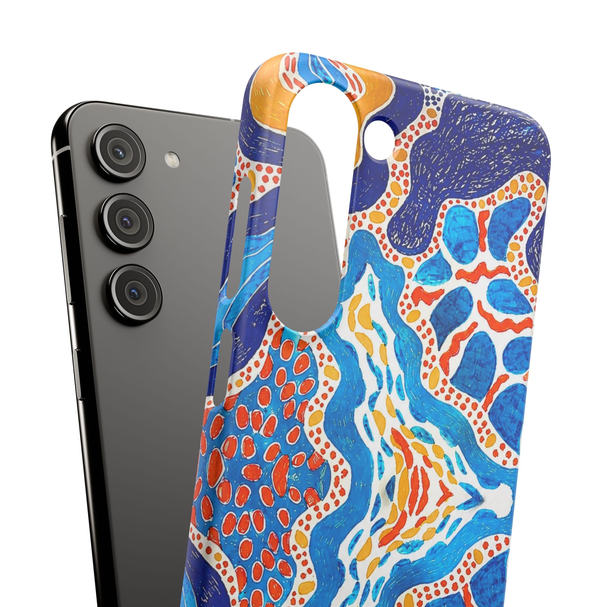Abstract Blue Pattern Phone Case