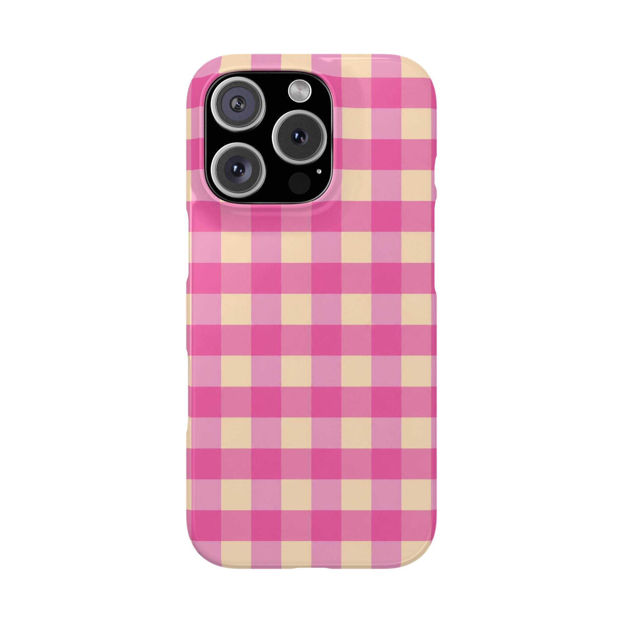 Pink Gingham Phone Case