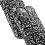 Black and White Skull Pattern Phone Case