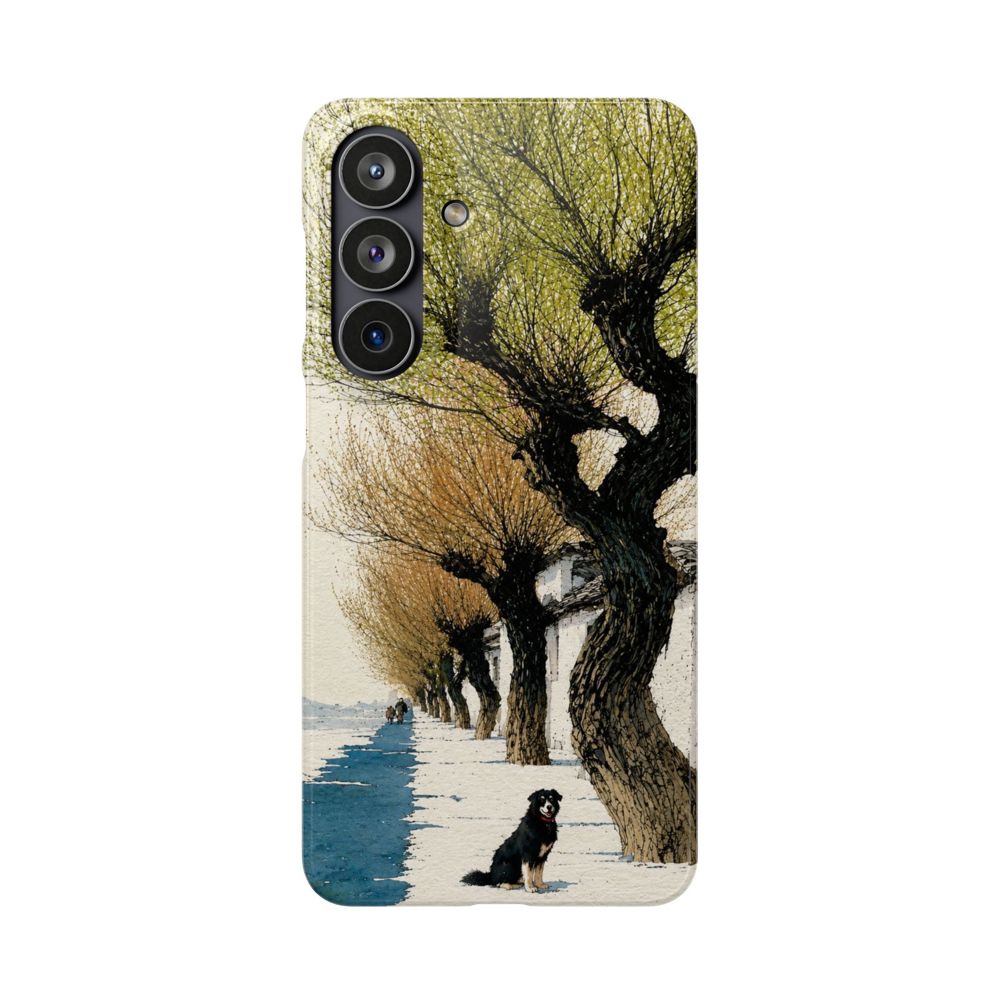 Serene Willow Landscape Phone Case