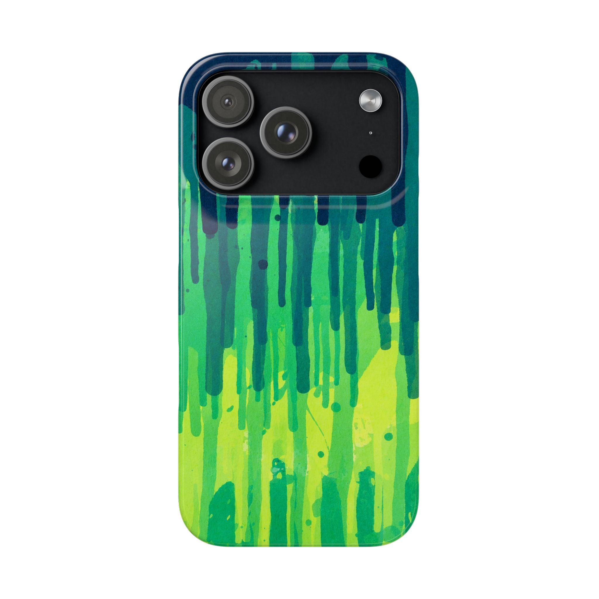 Liquid Emerald – Abstract Drip Phone Case