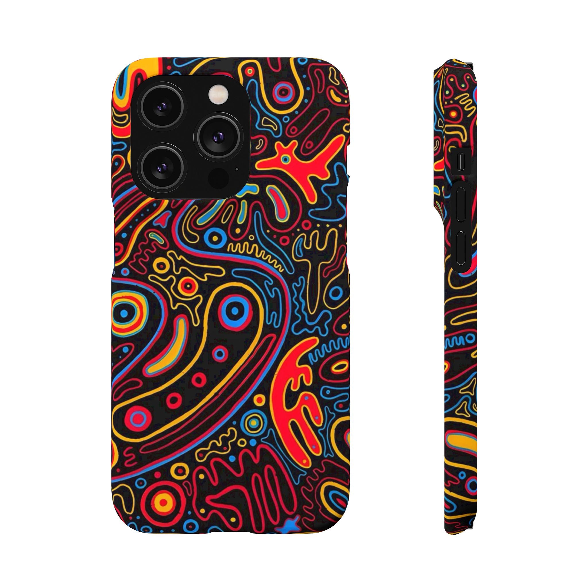 Neon Maze Phone Case