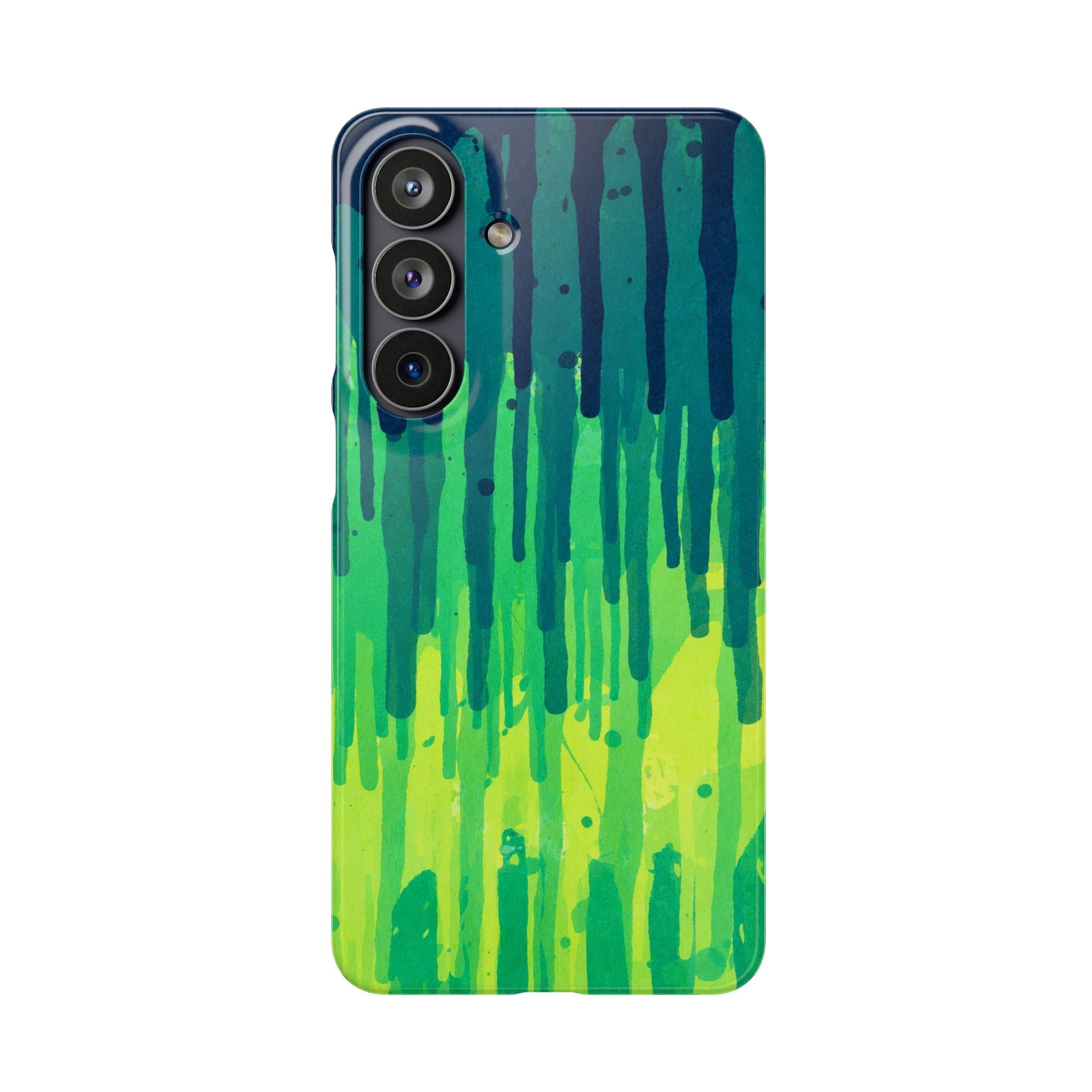 Liquid Emerald – Abstract Drip Phone Case