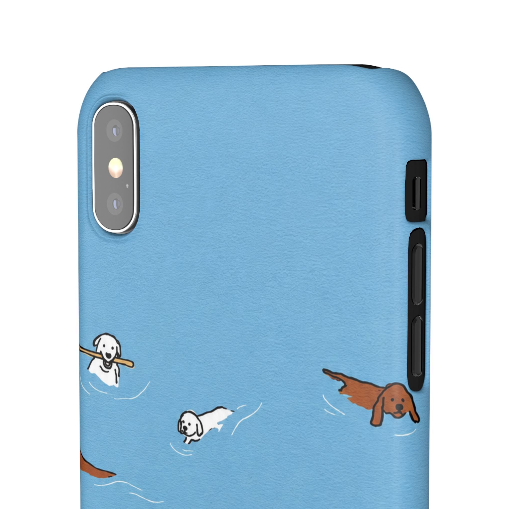 Swimming Dogs Phone Case
