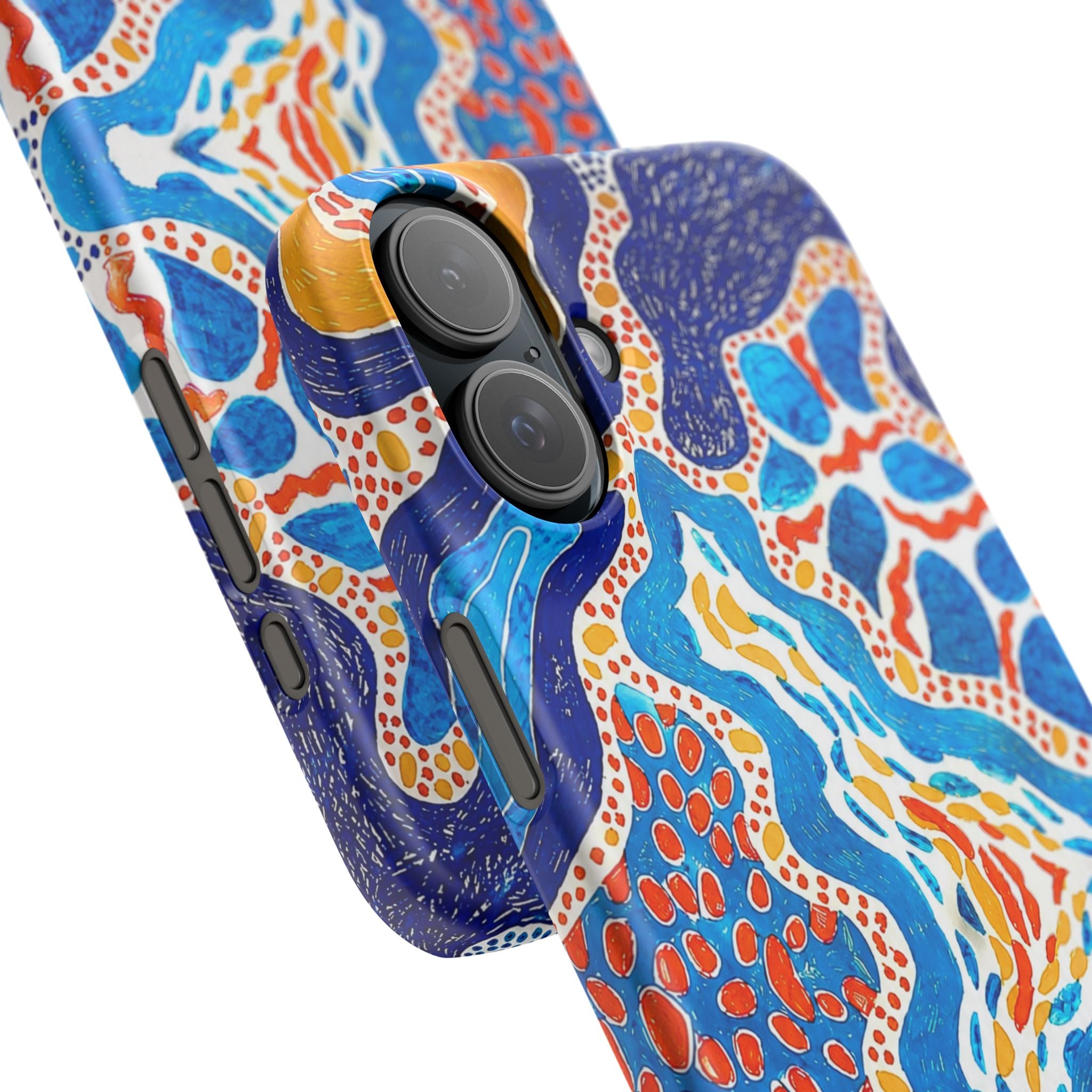 Abstract Blue Pattern Phone Case