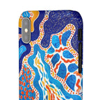 Abstract Blue Pattern Phone Case