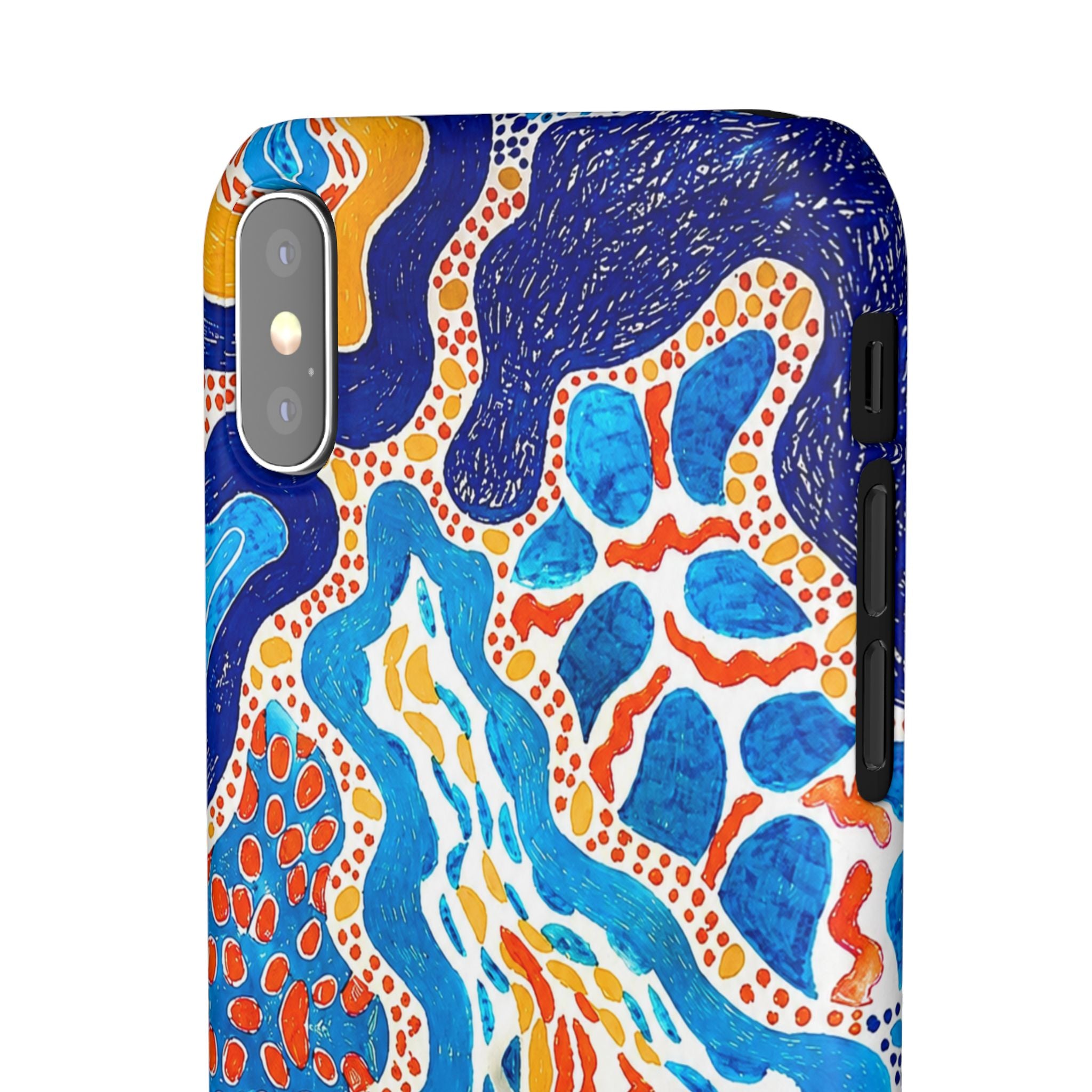 Abstract Blue Pattern Phone Case