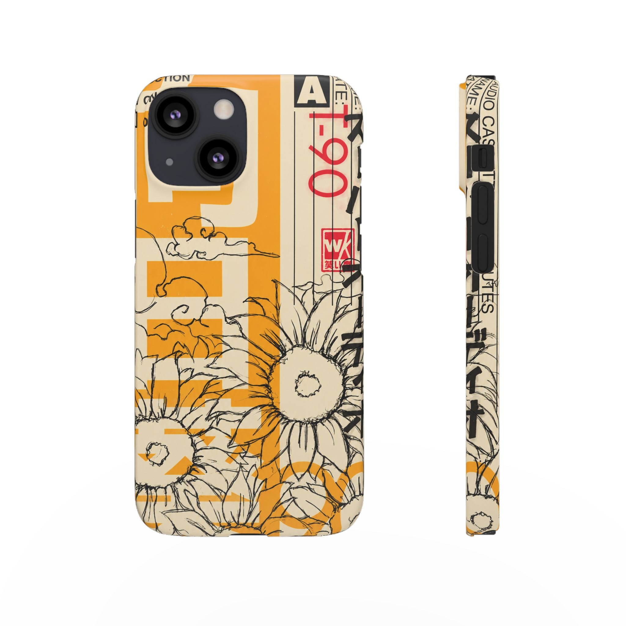 Retro Cassette Floral Phone Case