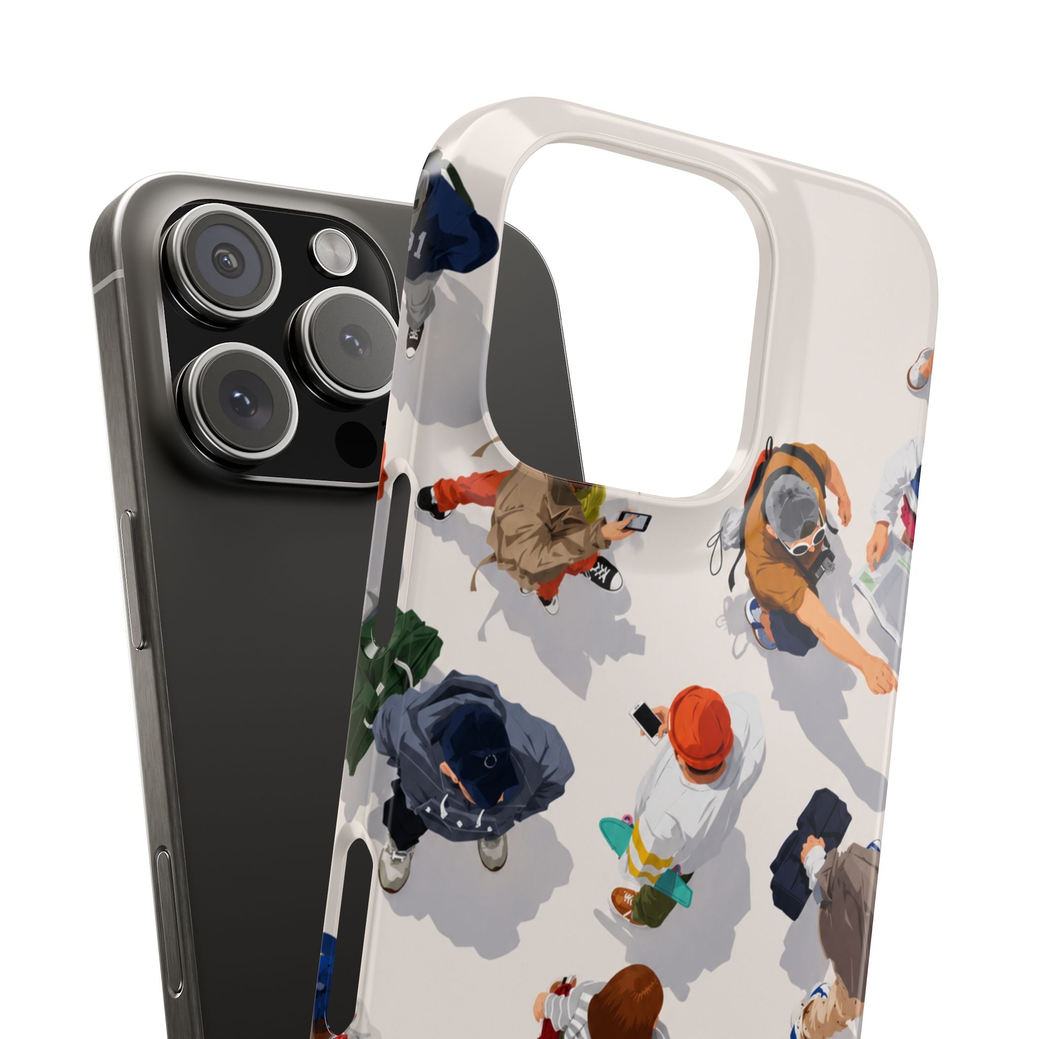 City Crowd Aesthetic Phone Case