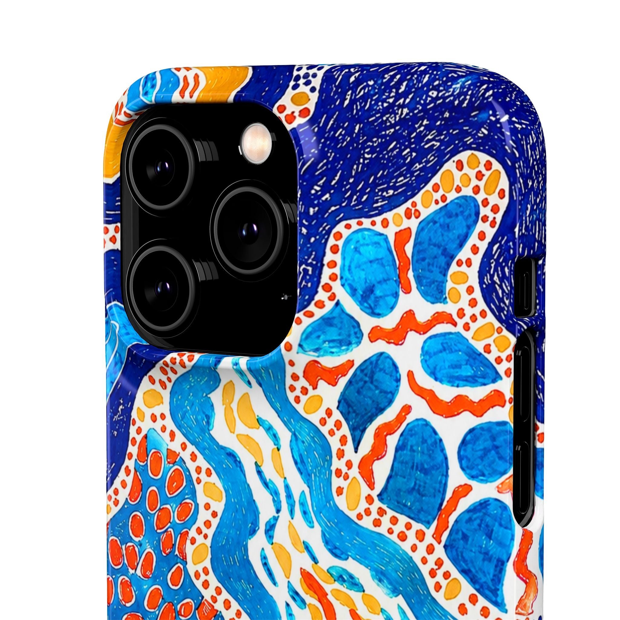 Abstract Blue Pattern Phone Case