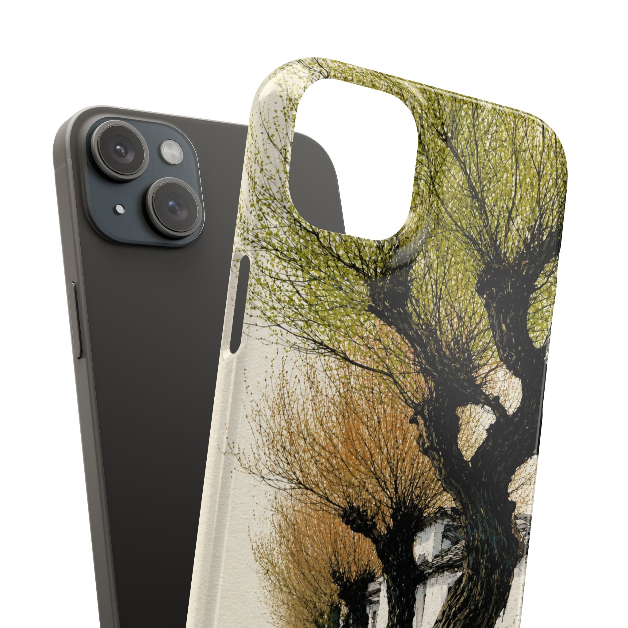 Serene Willow Landscape Phone Case