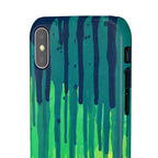 Liquid Emerald – Abstract Drip Phone Case