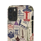 Vintage Travel Stamps Phone Case