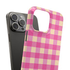 Pink Gingham Phone Case