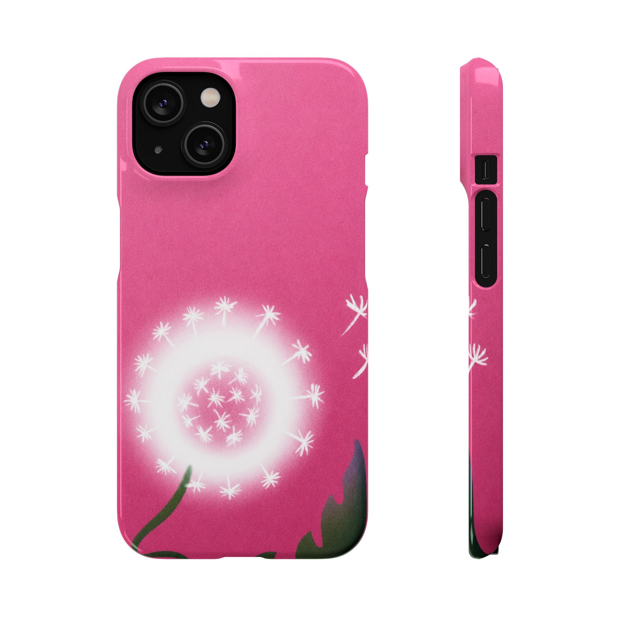 Pink Dandelion Phone Case