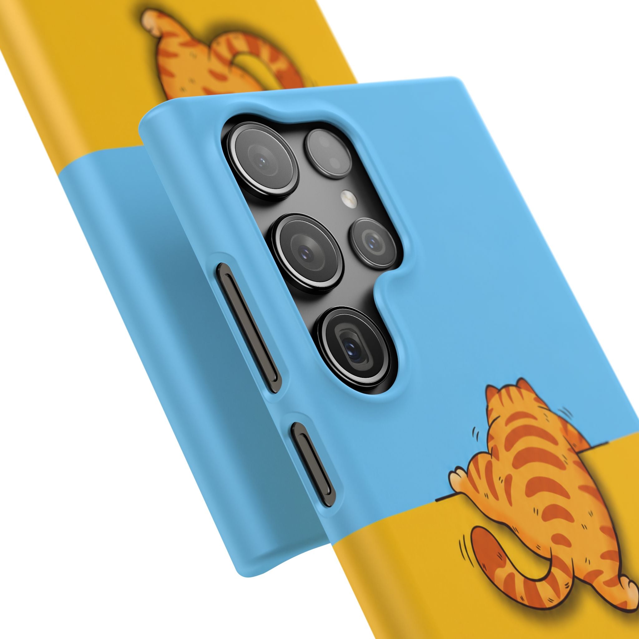 Peekaboo Orange Cat Phone Case