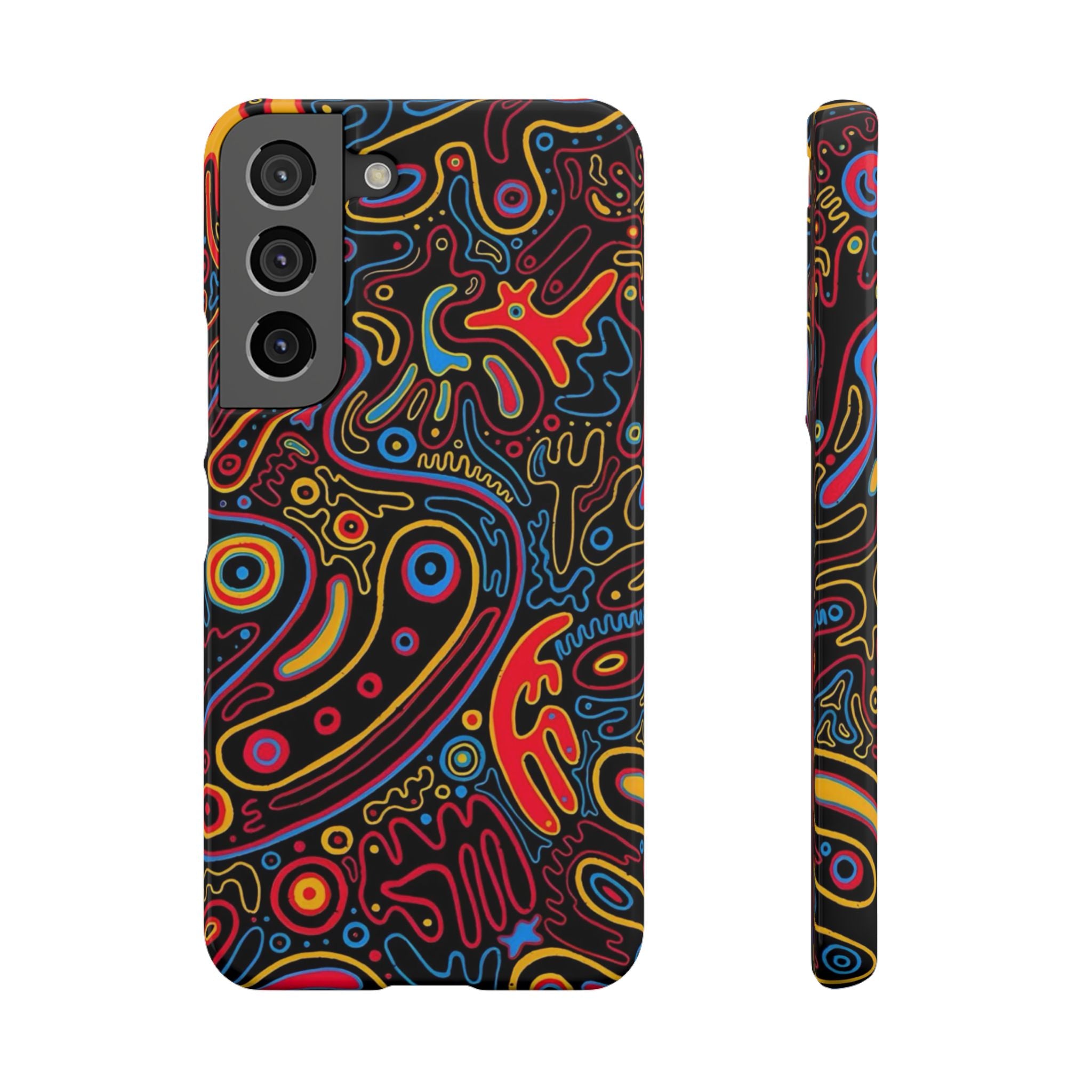 Neon Maze Phone Case