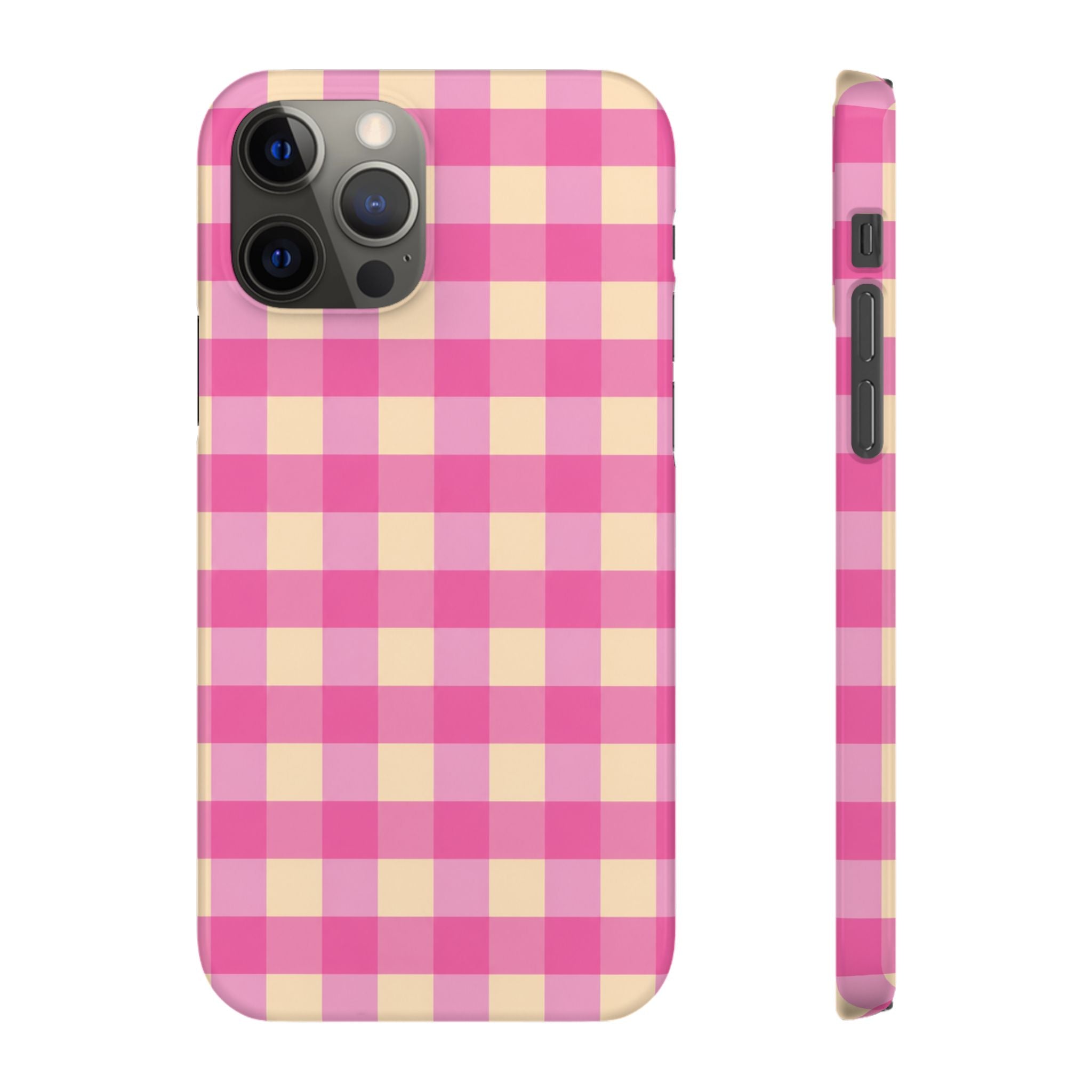 Pink Gingham Phone Case