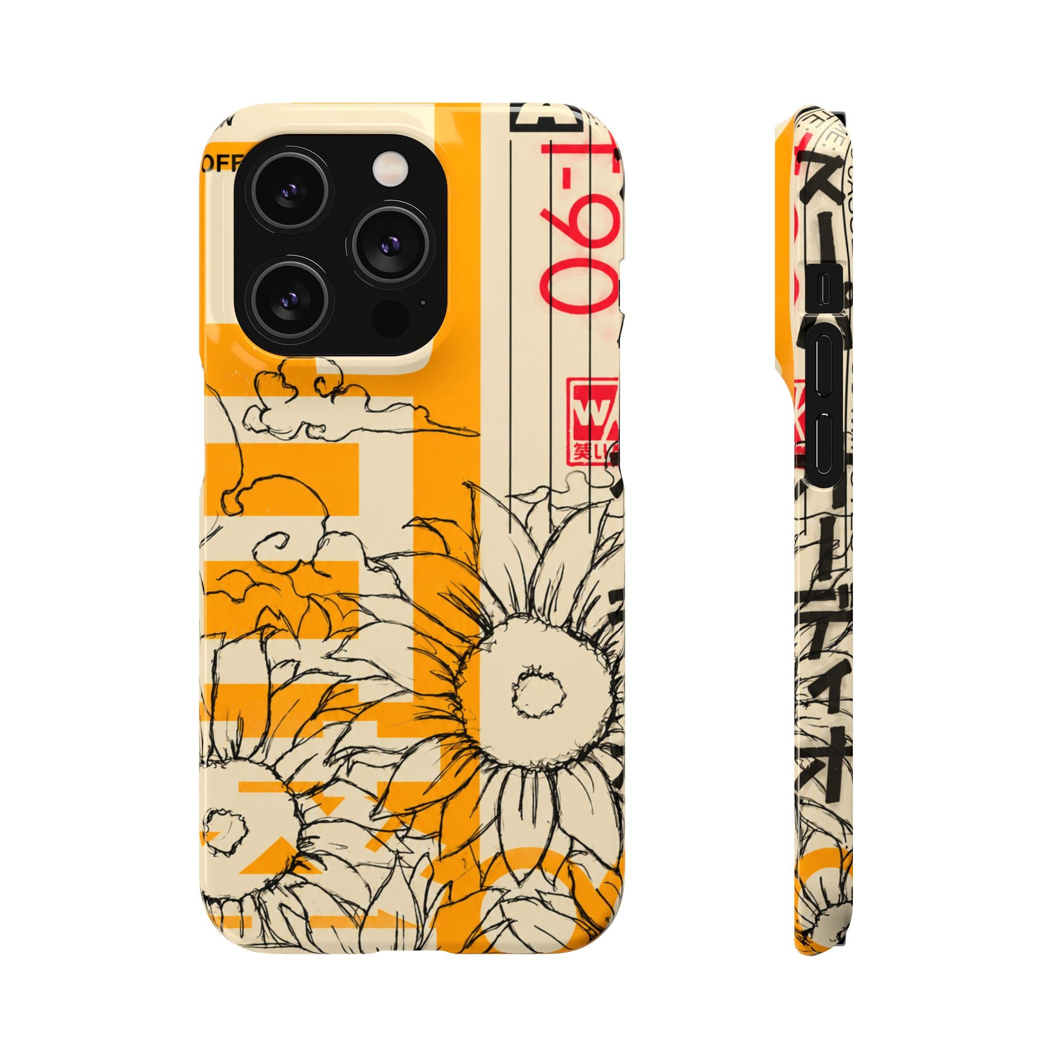Retro Cassette Floral Phone Case