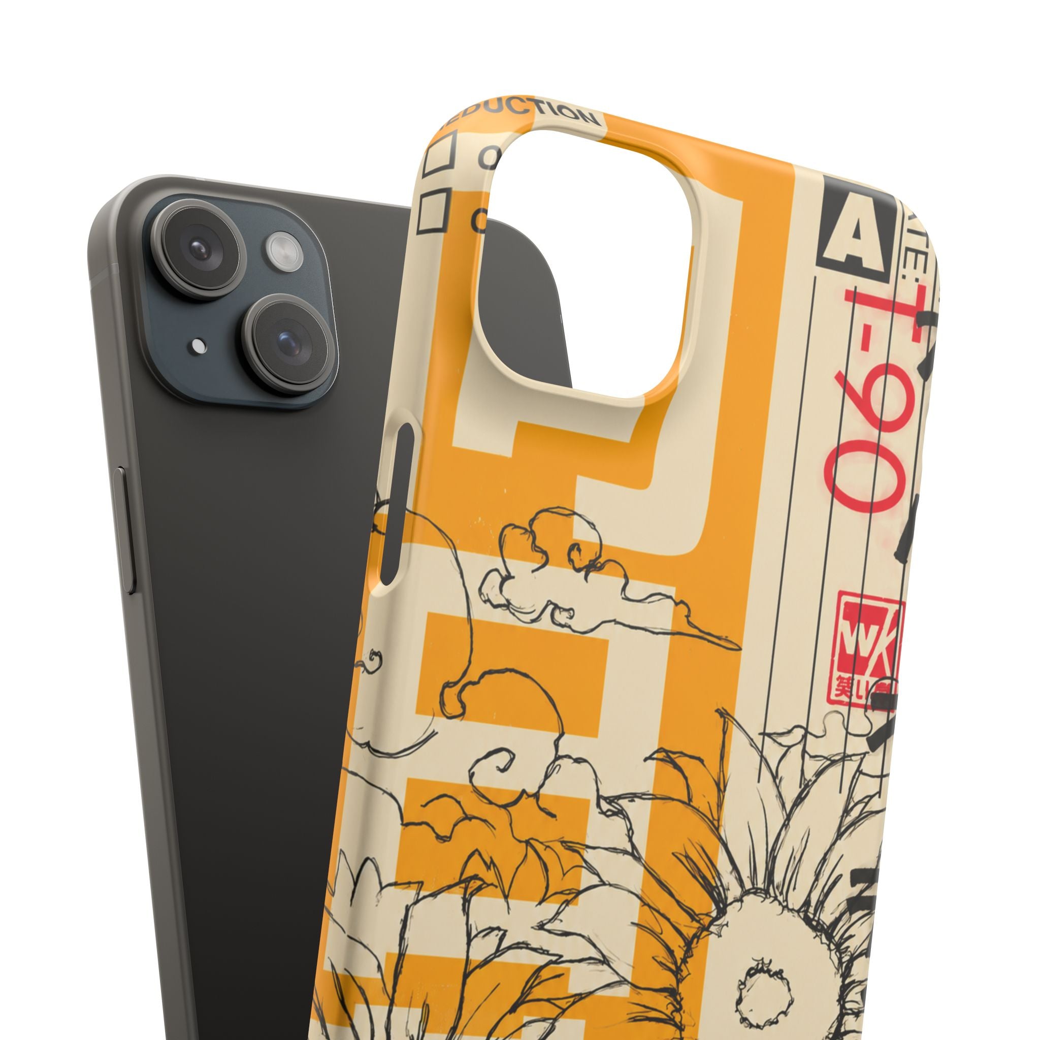 Retro Cassette Floral Phone Case