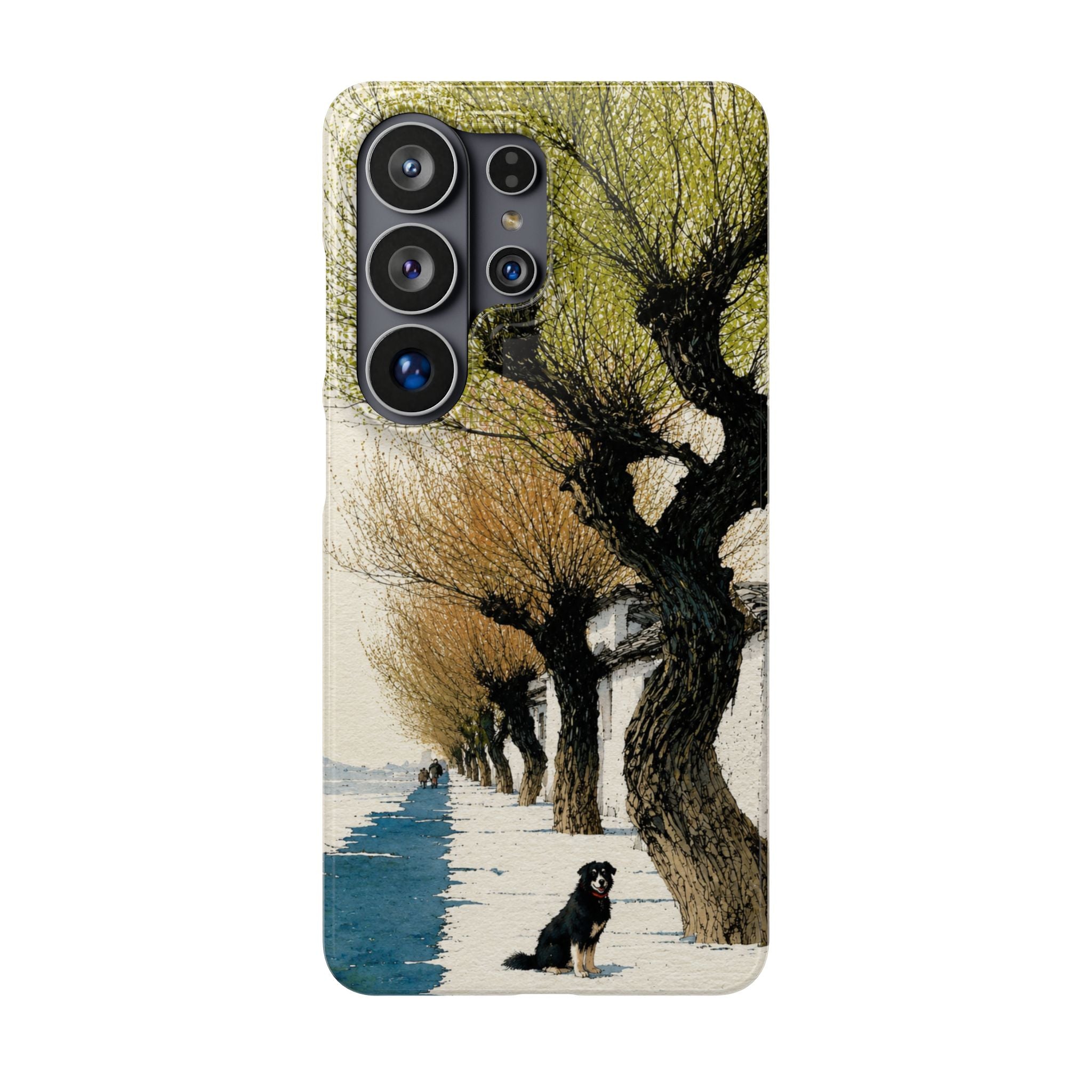 Serene Willow Landscape Phone Case