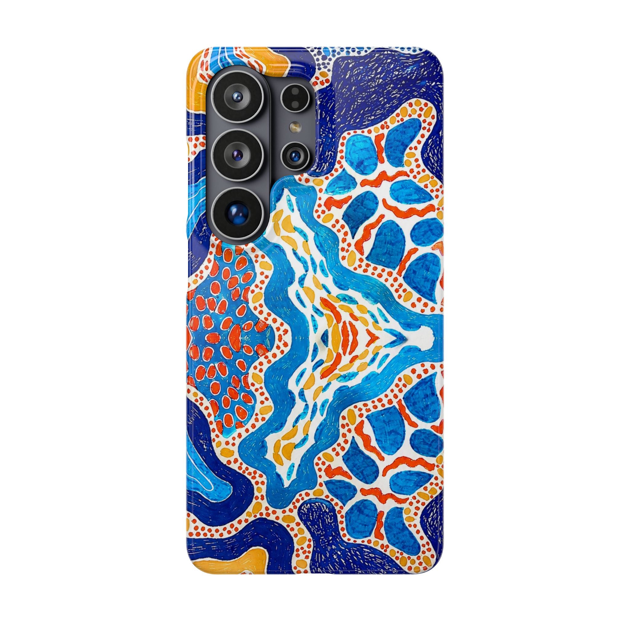 Abstract Blue Pattern Phone Case