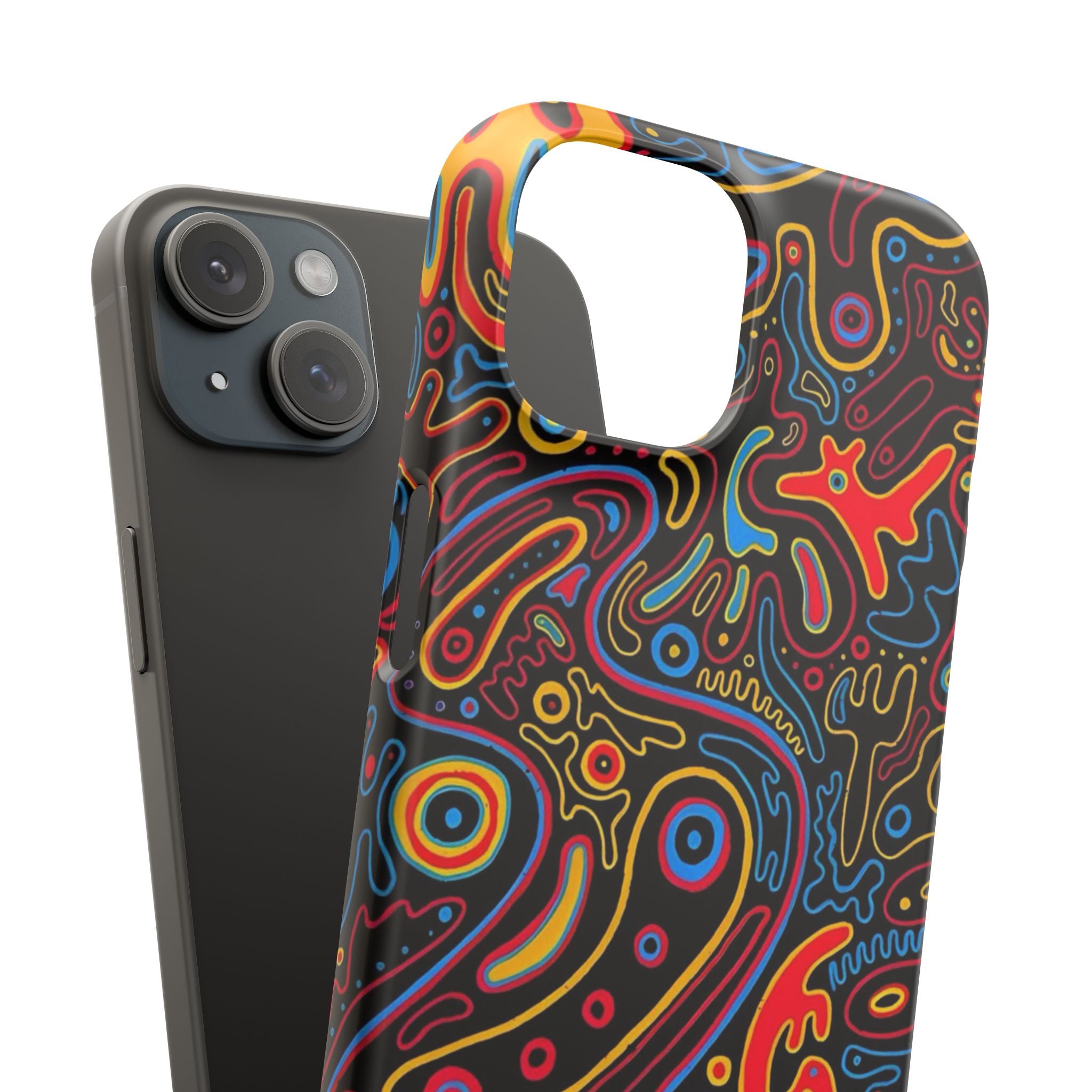 Neon Maze Phone Case