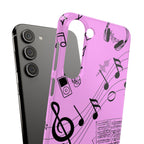 Pink Music Notes Phone Case