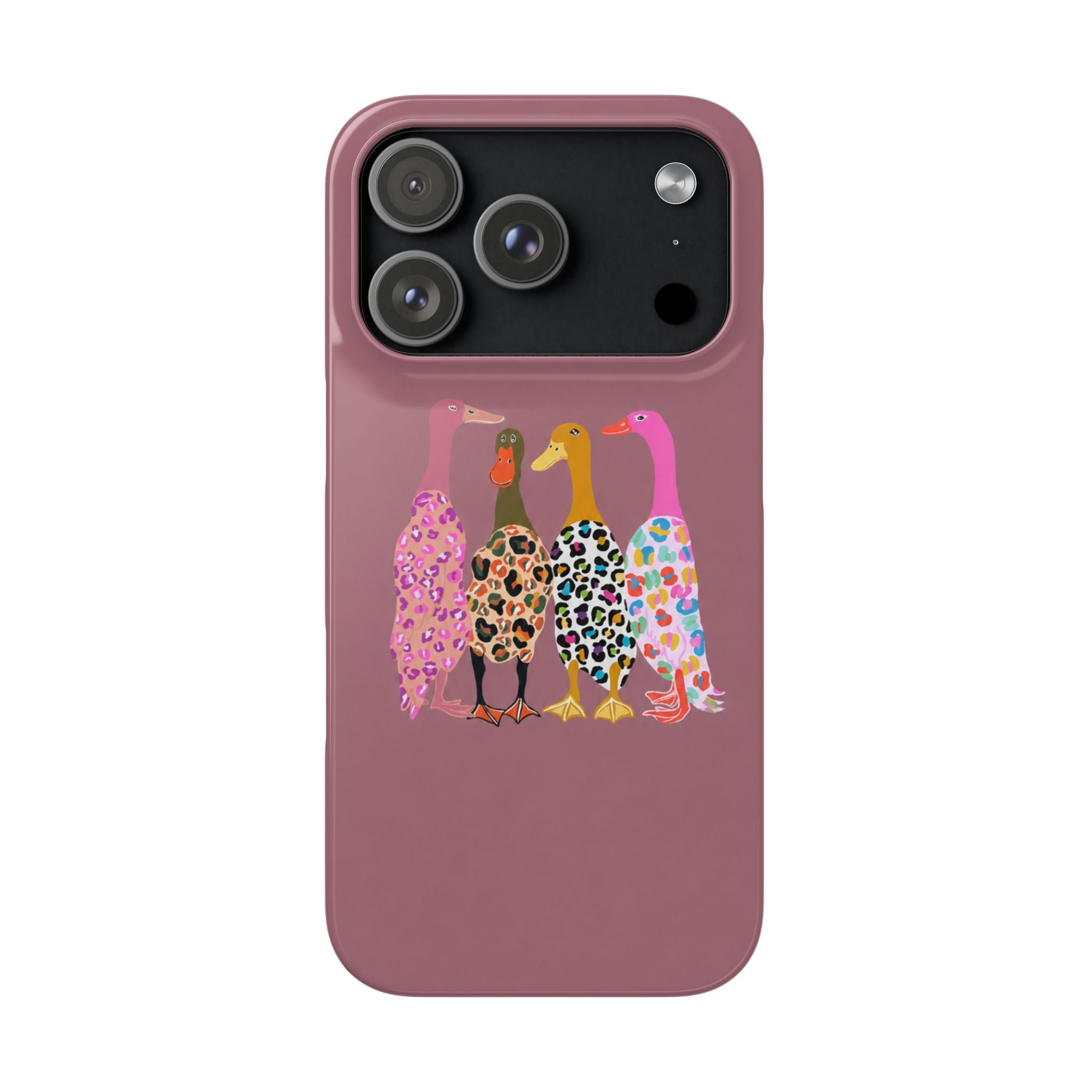 Colorful Leopard Ducks Phone Case