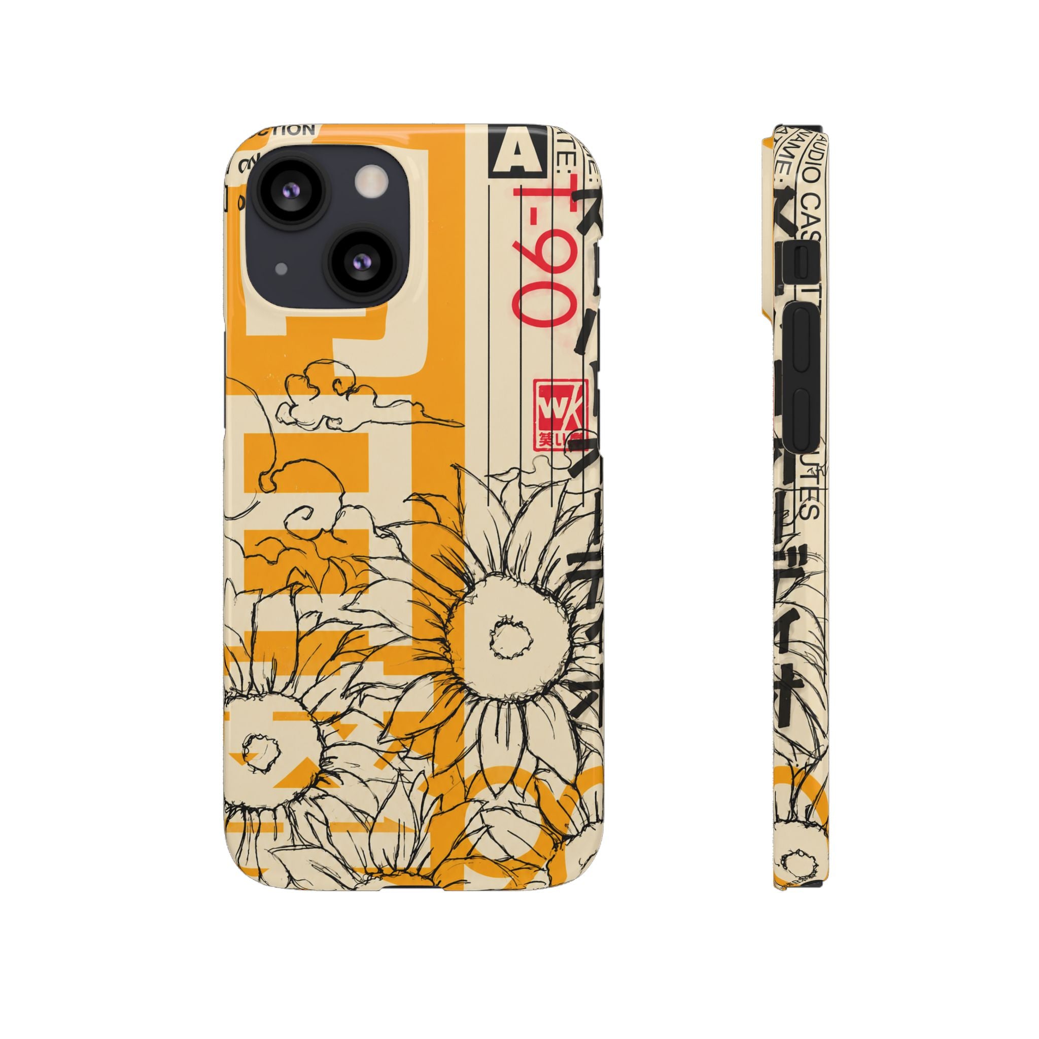 Retro Cassette Floral Phone Case
