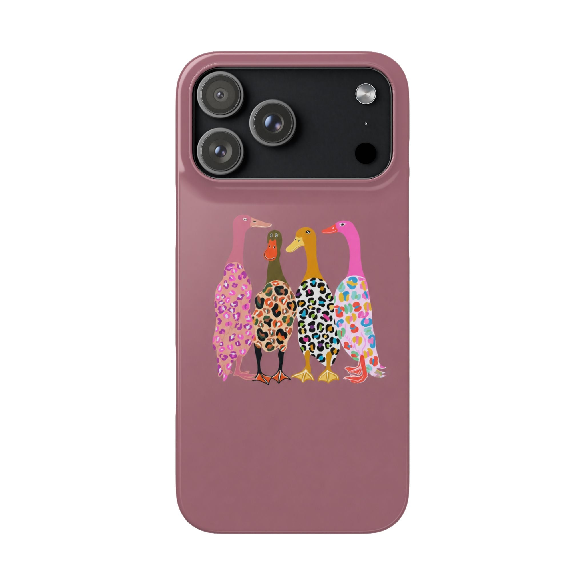 Colorful Leopard Ducks Phone Case