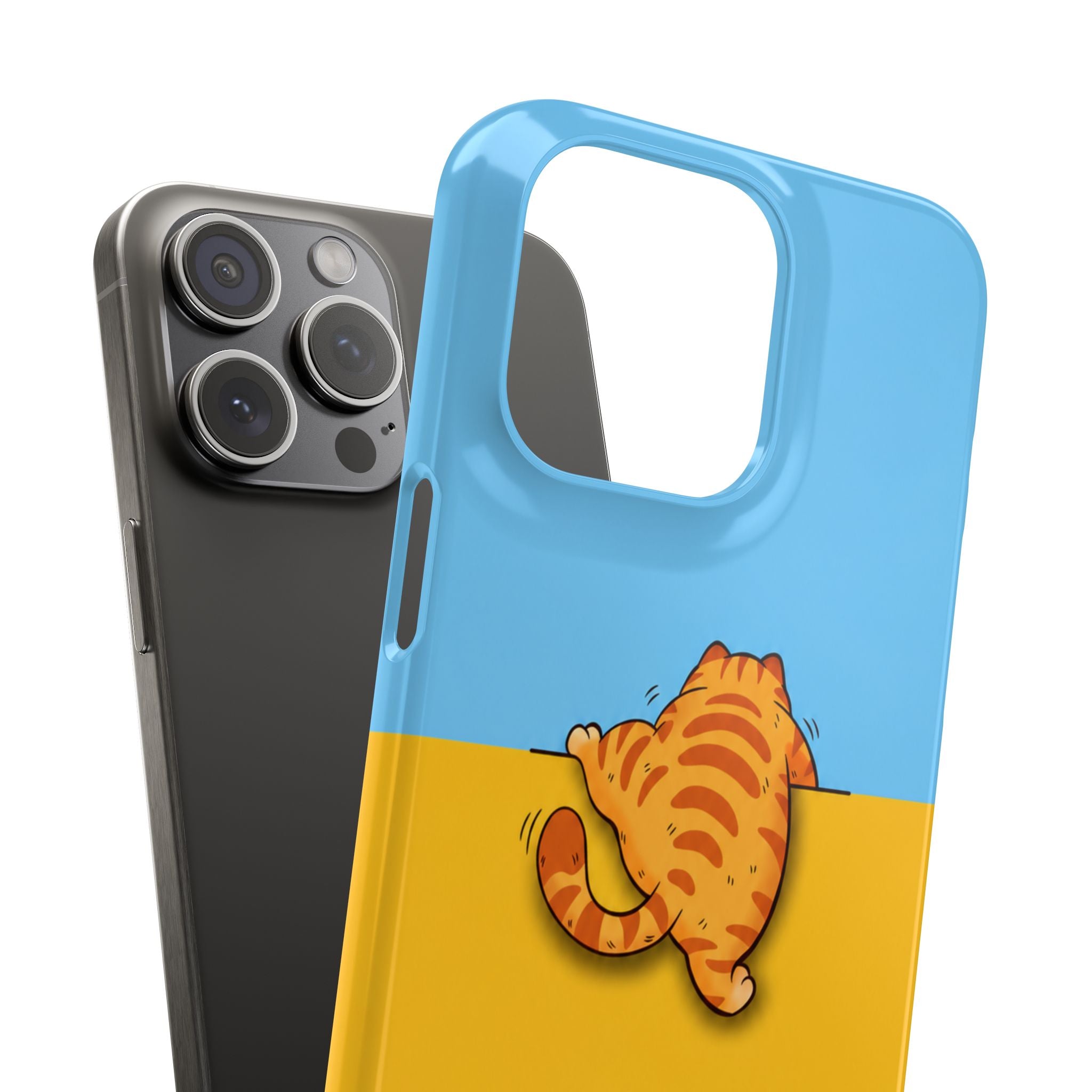 Peekaboo Orange Cat Phone Case