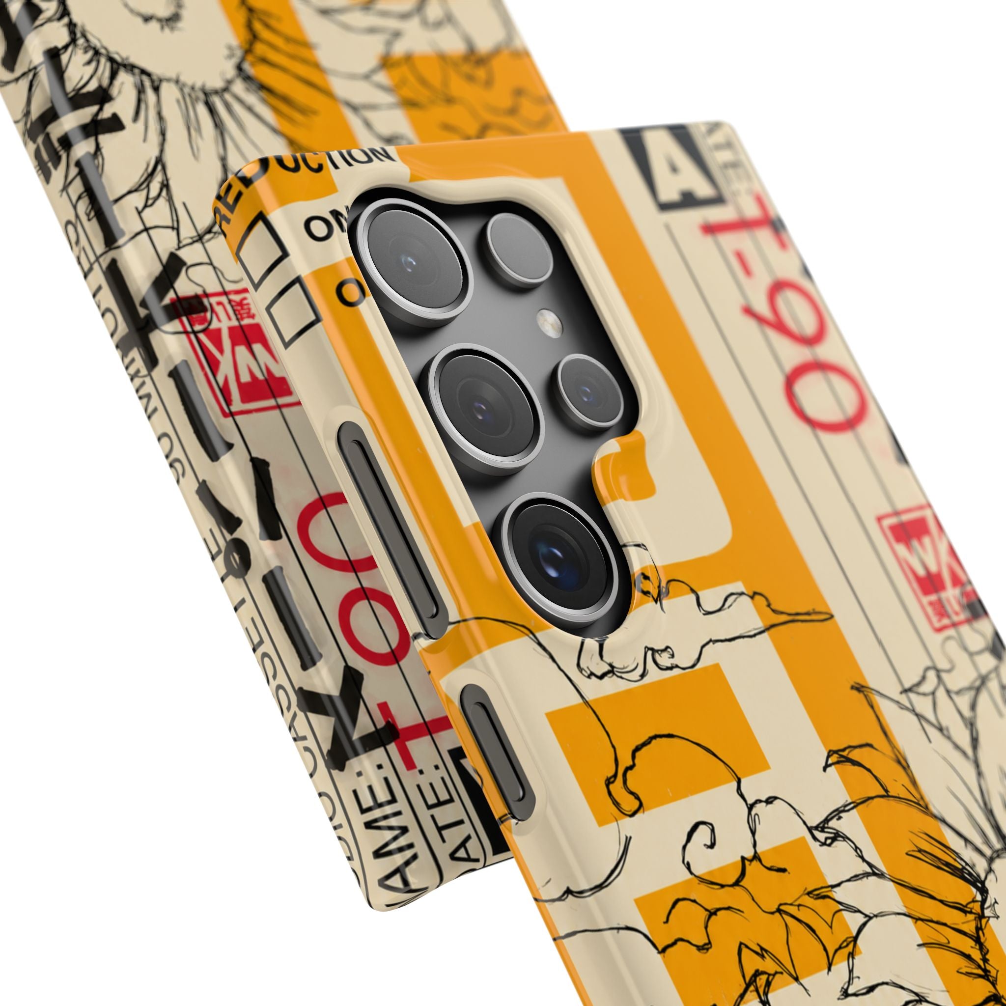 Retro Cassette Floral Phone Case