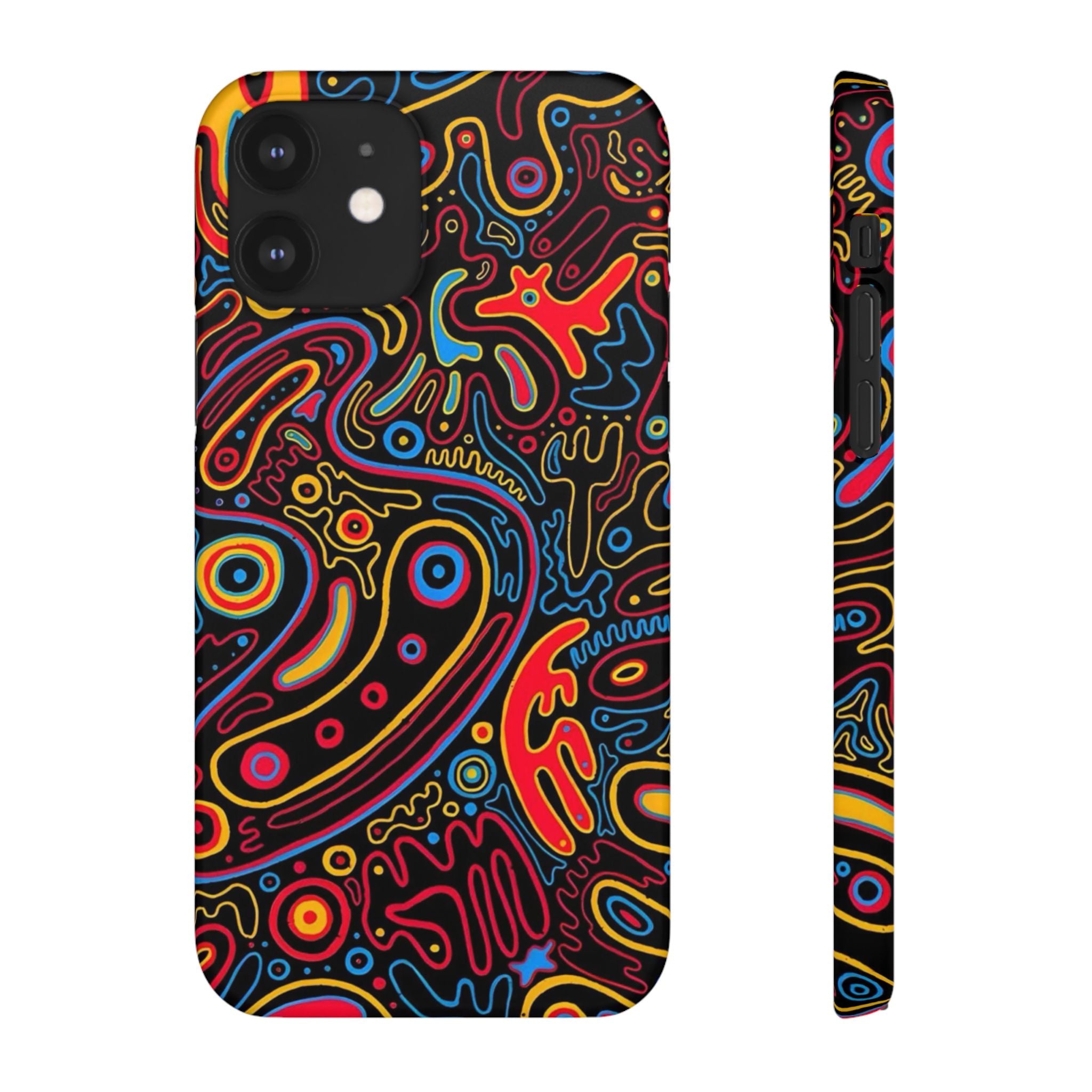 Neon Maze Phone Case