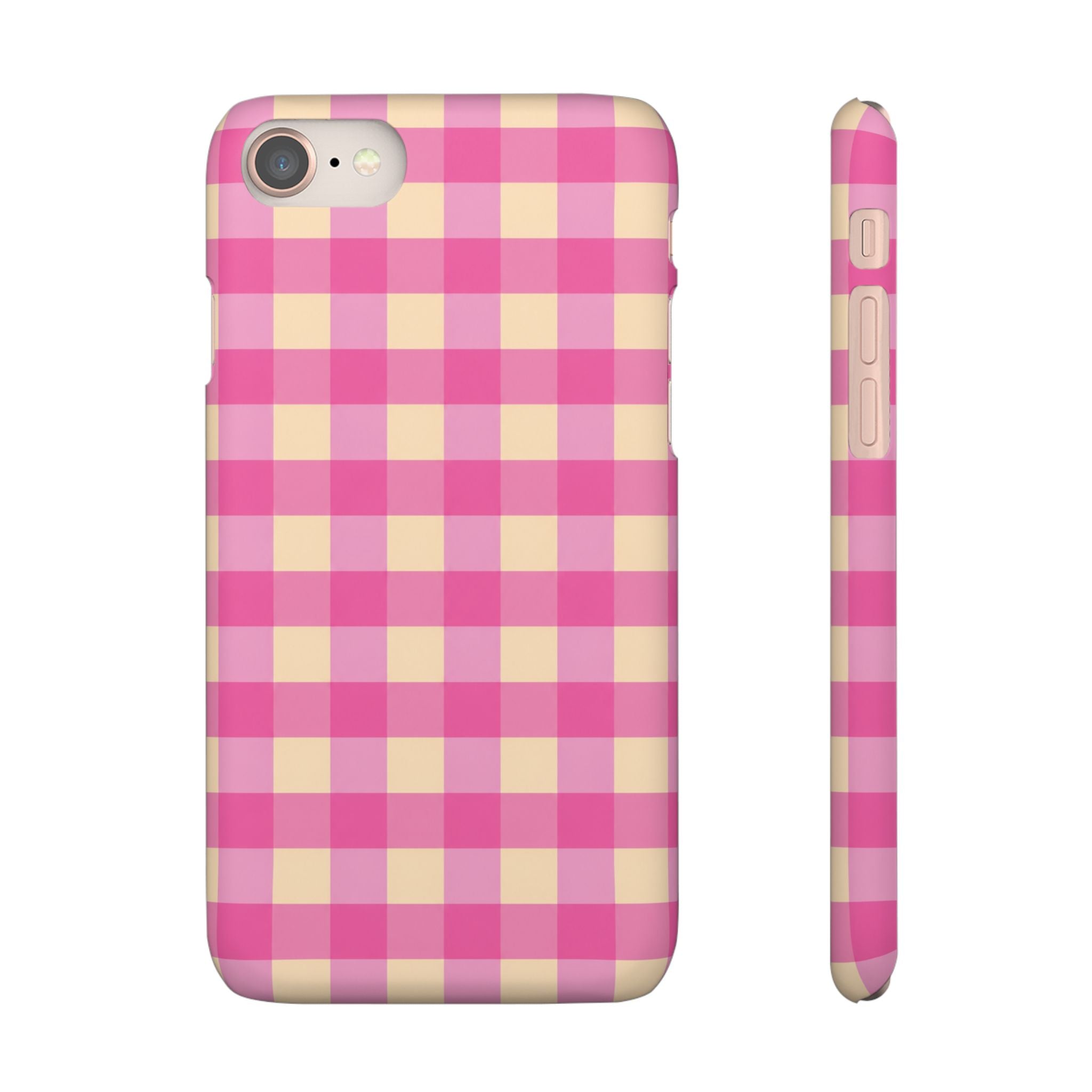 Pink Gingham Phone Case