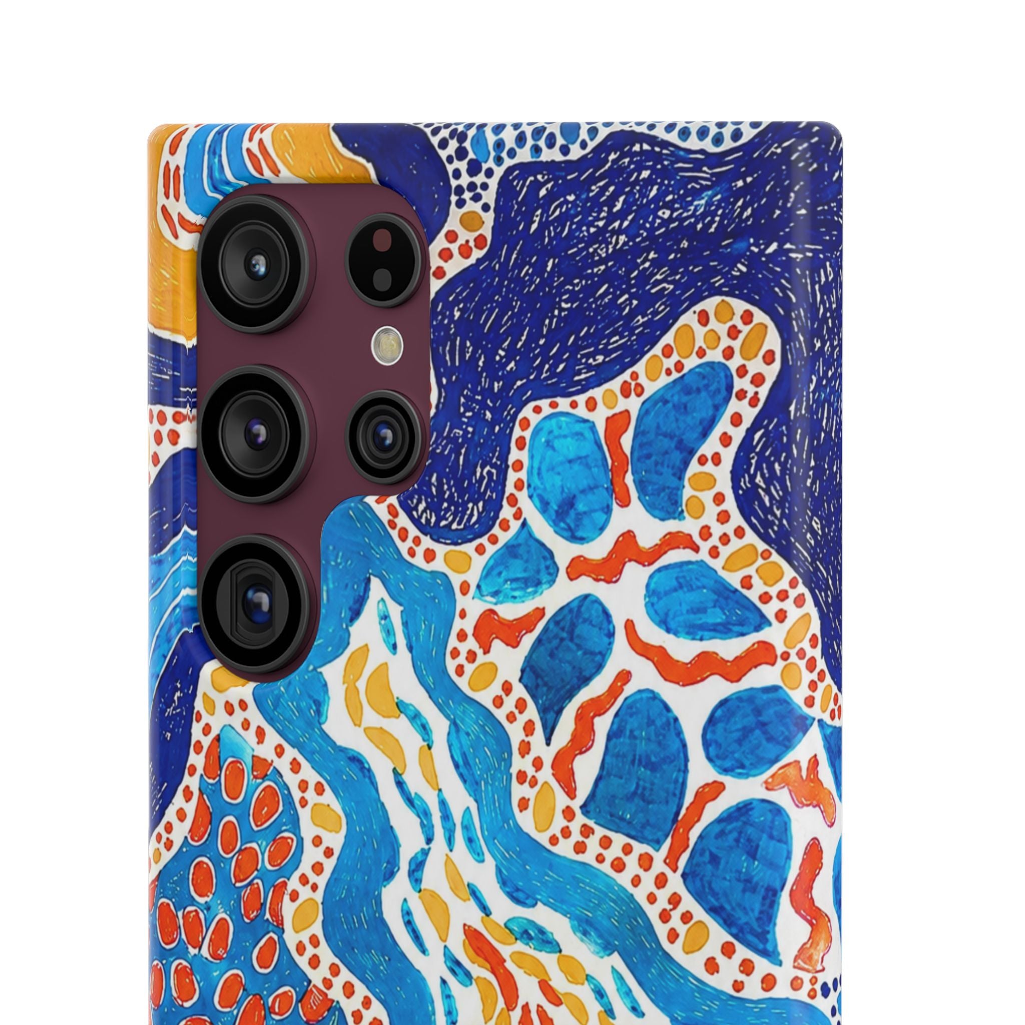 Abstract Blue Pattern Phone Case