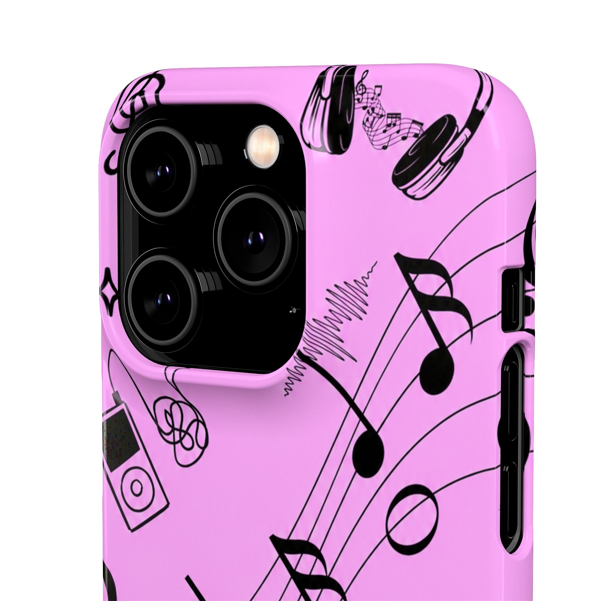 Pink Music Notes Phone Case