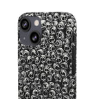 Black and White Skull Pattern Phone Case